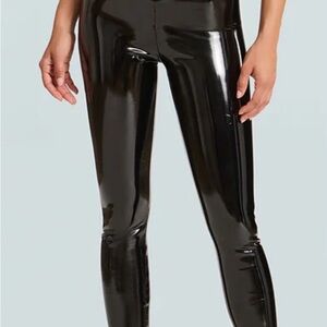Commando Faux Patent Black Leather Legging sz Small